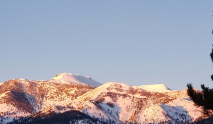 Mount Rose in snow